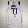 Autographed/Signed Luka Doncic Dallas White Basketball Jersey PSA/DNA COA