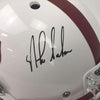 Autographed/Signed Nick Saban Alabama Crimson Tide Alternate Full Size FS F/S Replica College Football Helmet JSA COA