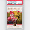 Graded 2017 Panini Donruss Patrick Mahomes II #2 Gridiron Kings Rookie RC Football Card PSA 9 Mint