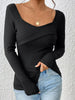Ribbed Long Sleeve T-Shirt by Simply Love