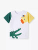 Children's Cartoon Animal Print Short Sleeve T-Shirt by Simply Love