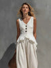 Women's Sleeveless Top & Wide-Leg Pants Two-Piece Set by FitiqueFit