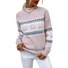 Women’s Snowflake Pullover Sweater — Cozy Winter Knit Top by FitiqueFit