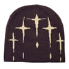 Starry Y2K Trendy Retro Knit Unisex Cross Knit Cap by My Store