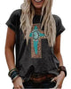 Women's Loose And Casual Fashion Fresh Print T-shirt by My Store
