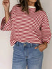 Striped Back Bow Tie T-Shirt by Simply Love