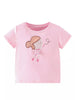 Children's Ballerina Graphic Short Sleeve T-Shirt by Simply Love