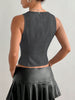 Tied Front V-Neck Tank
