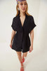 Women's Cotton Linen Loose-Fit Workwear Jumpsuit With Pockets by FitiqueFit