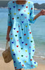 Women's Plus-Size Patchwork Maxi Dress – Relaxed Fit Casual Skirt by FitiqueFit