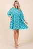 Zebra Print Button-Down Shirt Mini Dress For Women – Bold and Fashion-Forward with Tiered Detail by Stevvex