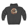 Love Vibes Zip Hoodie —Tristan’s Treehouse Rustic Lakeside Circle Illustration by Tristan’s Treehouse