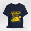Tacos Not Tariffs Tee | political taco pun, protest typography by Tristan’s Treehouse