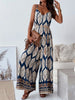 Paisley Print Spaghetti Strap Wide Leg Jumpsuit by Wild and Free Boutique