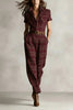 Notched Lapel Wide-leg Jumpsuit by FitiqueFit