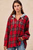 BiBi Brushed Plaid Hooded Jacket by FitiqueFit