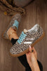 Coffee Faux Suede Leopard Print Sleek PU Leather Detail Lace Up Sneakers by Wild and Free Boutique