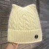 Cute Cat-ear Knitted Wool Warm Hat Versatile Face-slimming by My Store