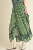 Ditsy Floral Ruffled Hem Maxi Cami Dress For Women –Romantic Floral Print, Flowy Maxi Length, Feminine & Elegant Design for Casual & Special Occasions by Stevvex