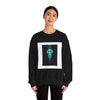 Bioluminescent Jellyfish Crewneck Sweatshirt | neon jelly print, deep-sea aesthetic by Tristan’s Treehouse