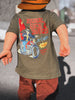 RADICAL CYCLE AND BOARDS TEE - CYPRESS by LITTLE RAD THINGS