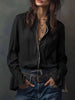 Women's Ruffled Sleeve Resort Shirt – Stretch Casual Long Blouse by FitiqueFit