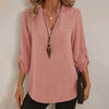 Womens Casual Summer Shirts Notch V Neck Blouses by FitiqueFit