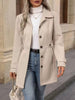 Women’s Elegant Woolen Coat – Medium-Length Lapel Slim Fit Winter Coat by FitiqueFit