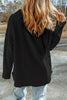 Black Fleece Football Graphic Buttoned Front Shacket by Wild and Free Boutique
