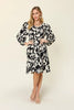 Double Take Full Size Printed Ruffle Hem Dress with Pocket Stylish & Functional Women Dress by Stevvex