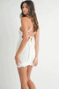 Crochet Crisscross Spaghetti Strap Mini Dress For Summer – Bohemian Crochet Dress, Trendy Crisscross Spaghetti Strap Dress, Flattering, Beach Day Mini Dress, Free-Spirited Summer Dress by Stevvex