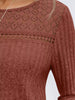 Ribbed Long Sleeve T-Shirt by Simply Love