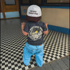 SURF N RIDE TEE - COAL by LITTLE RAD THINGS