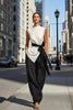 Women's Lace-Up Sleeveless Top & Wide-Leg Pants Set by FitiqueFit