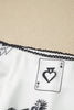White Western Print Satin Long Skirt by Wild and Free Boutique