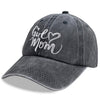 Girl Mom Adjustable Wash Cotton Baseball Cap by FitiqueFit