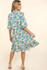 Bubble Sleeve Floral Ruffled Summer Dress For Women – Charming Floral Dress, Feminine Floral Dress, Trendy Bubble Sleeve Dress, Whimsical Ruffled Dress, Elegant Garden Party Dress, Romantic Floral Dress, Chic Bubble Sleeve Dress by Stevvex