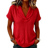 Women's Knitted Short-Sleeve Butterfly Collar Top by FitiqueFit