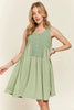 Decorative Button Sleeveless Babydoll Dress For Women – Elegant, Unique, Flowy, Comfortable, Versatile & Stylish by Stevvex