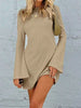 Elegant Backless Dress Round Neck Long Sleeve Mini Dress Stylish Party Girls Dress by Stevvex