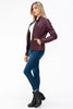 Women Warm Sleek Dual-Zipper Layered Jacket with Cozy Fuzzy Hood Urban Chic & Comfortable Jacket by Stevvex