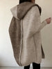 Women’s Color Block Hooded Knitted Cardigan – Plus Size Mid-Length Sweater Coat by FitiqueFit