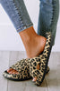 Leopard Cloud Slides Thick Flat Slippers