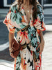 Floral Half Sleeve Dress Classic & Elegant Everyday Style Dress Timeless Dress For Summer by Stevvex