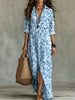 Digital Print Lapel Midi Shirt Dress – 5 Colors, S–3XL by FitiqueFit