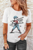 White SHOT CALLER WANNA BE A BALLER Casual Graphic Tee by Wild and Free Boutique