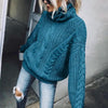 Women's Cable Knit Turtleneck Sweater by FitiqueFit