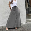 Women's Elegant High-Waist A-Line Skirt by FitiqueFit