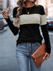 Color Block Round Neck T-Shirt by Simply Love