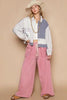 Classic Artistic Crochet Patch Exposed Seam Button Up Jacket Chic & Edgy Outerwear by Stevvex